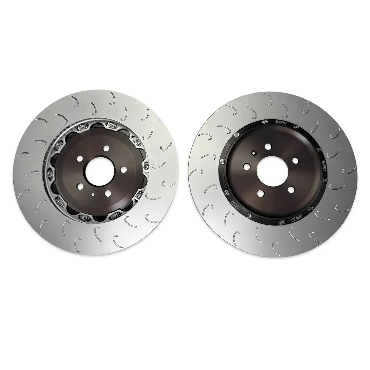 034 Motorsport 2-Piece Floating Rear Brake Rotor Upgrade - Audi / C8 / RS6 / RS7 (370x30mm)