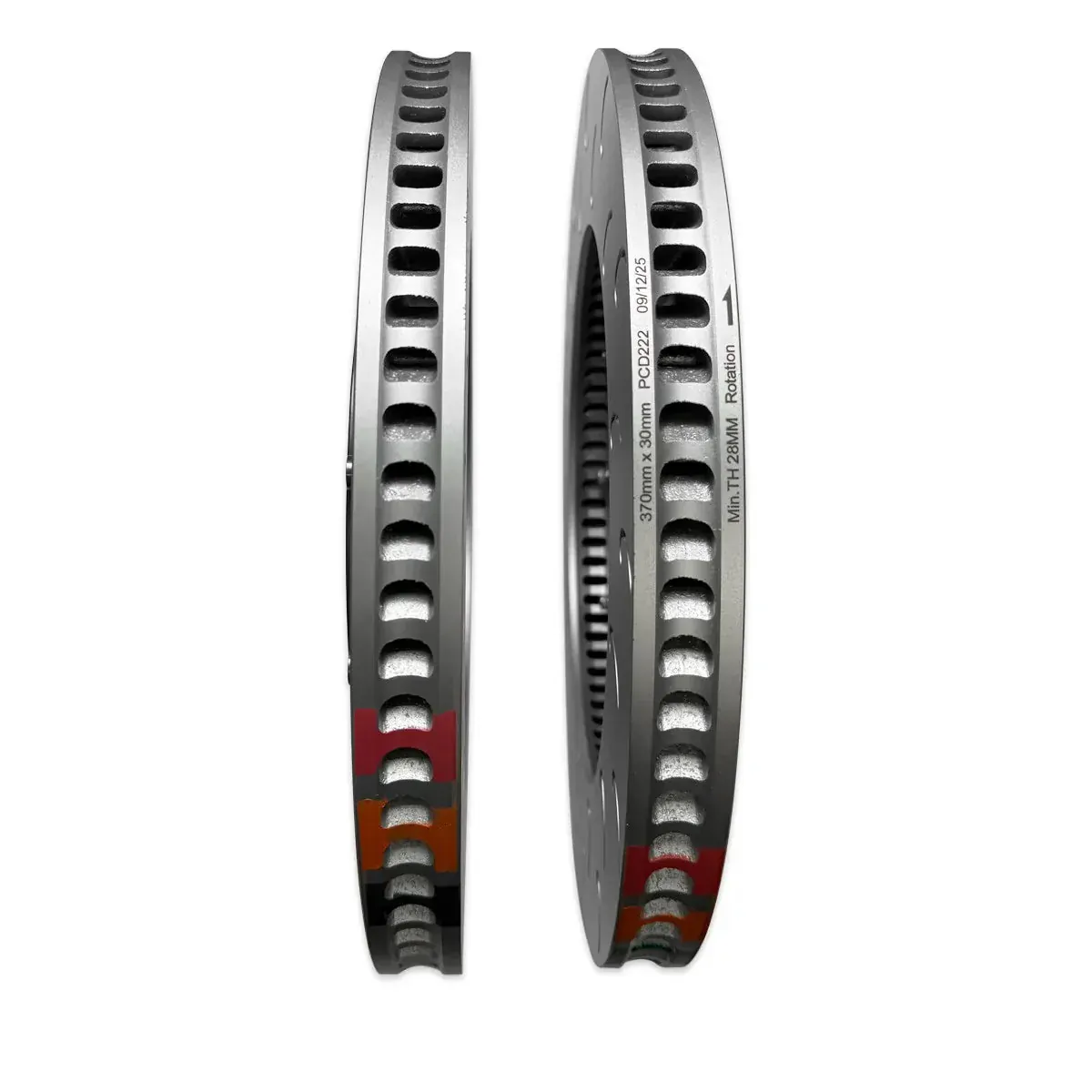 034 Motorsport 2-Piece Floating Rear Brake Rotor Upgrade - Audi / C8 / RS6 / RS7 (370x30mm) - Image 4